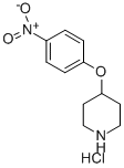 结构式 CAS# 148505-45-7, 4-(4-硝基苯氧基)-哌啶盐酸盐(1:1)