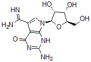 CAS#: 148608-52-0， 2-Amino-7-[(2R,3R,4S,5R)-3,4-Dihydroxy-5-(Hydroxymethyl)Oxolan-2-Yl]-4-Oxo-1H-Pyrrolo[4,5-e]Pyrimidine-5-Carboximidamide
