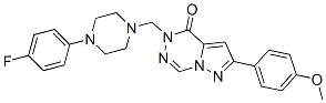 CAS#: 148680-63-1， 5-[[4-(4-Fluorophenyl)Piperazin-1-Yl]Methyl]-2-(4-Methoxyphenyl)Pyrazolo[1,5-d][1,2,4]Triazin-4-One