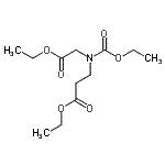 结构式 CAS# 14891-08-8, 乙基N-(乙氧羰基)-N-(2-乙氧基-2-氧代乙基)-beta-丙氨酸酯