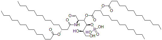 CAS#: 149118-02-5， [(3R)-1-[(2R,4S,5R)-5,6-Dihydroxy-1-Oxo-4-Phosphonooxy-2-[[(3R)-3-Tetradecanoyloxytetradecanoyl]Amino]Hexan-3-Yl]Oxy-1-Oxotetradecan-3-Yl] Tetradecanoate