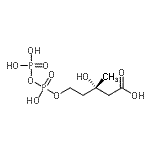 CAS#: 1492-08-6， (3S)-3-Hydroxy-5-{[Hydroxy(Phosphonooxy)Phosphoryl]Oxy}-3-Methylpentanoic Acid