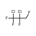 structure of CAS# 149329-26-0, 1,2-Dichloro-1,1,2,3-Tetrafluoropropane