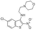 CAS#: 149338-21-6， 5-Chloro-N-(2-Morpholin-4-Ylethyl)-2-Nitro-1-Benzothiophen-3-Amine