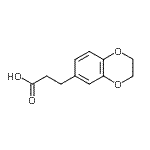 structure of CAS# 14939-92-5, 3-(2,3-Dihydro-1,4-Benzodioxin-6-Yl)Propanoic Acid;3-(2,3-dihydro-1,4-benzodioxin-6-yl)propanoic acid;3-(2,3-DIHYDRO-1,4-BENZODIOXIN-6-YL)PROPANOICACID;3-(2,3-Dihydro-benzo[1,4]dioxin-6-yl)-propionic acid