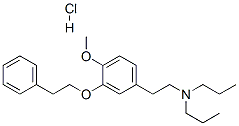 structure of CAS# 149409-57-4, N,N-Diethyl-2-(4-Methoxy-3-Phenethyloxyphenyl)Ethanamine Hydrochloride;N,N-Diethyl-2-(4-Methoxy-3-Phenethyloxy-Phenyl)Ethanamine Hydrochloride;Diethyl-[2-(4-Methoxy-3-Phenethyloxy-Phenyl)Ethyl]Amine Hydrochloride;4-Methoxy-3-(2-Phenylethoxy)-N,N-Dipropylbenzeneethanamine Hydrochloride