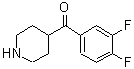 CAS#: 149452-43-7， (3,4-Difluorophenyl)(4-Piperidinyl)Methanone