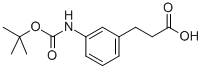 structure of CAS# 149506-04-7, 3-[[(1,1-Dimethylethoxy)Carbonyl]Amino]-Benzenepropanoic Acid