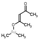 structure of CAS# 14951-50-9, [(3E)-4-(Hydroxy-kappao)-3-Penten-2-Onato](Dimethyl)Gold;DIMETHYL(ACETYLACETONATE)GOLD(III)