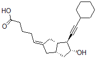 CAS#: 149639-79-2， (5Z)-5-[(3aS,4S,5R,6aS)-4-(2-Cyclohexylethynyl)-5-Hydroxy-3,3a,4,5,6,6a-Hexahydro-1H-Pentalen-2-Ylidene]Pentanoic Acid