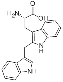 structure of CAS# 149724-31-2, 2-(1H-Indol-3-Ylmethyl)-L-Tryptophan;2-(3-INDOLYLMETHYL)-L-TRYPTOPHAN, FREE BASE;2-(3-INDOLYLMETHYL)-L-TRYPTOPHAN
