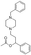 CAS#: 149848-05-5， [1-Phenyl-3-[4-(Phenylmethyl)Piperazin-1-Yl]Propyl] Acetate
