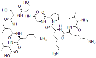 CAS#: 150035-99-7， Valyl-lysyl-lysyl-prolyl-glycyl-seryl-seryl-valyl-lysyl-valine