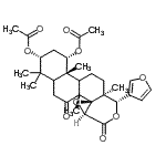 CAS#: 15004-51-0， (1S,3R,6aR,6bR,7aS,10R,10aS,12bS)-10-(3-Furyl)-4,4,6A,10A,12B-Pentamethyl-6,8-Dioxohexadecahydronaphtho[2,1-f]Oxireno[d]Isochromene-1,3-Diyl Diacetate