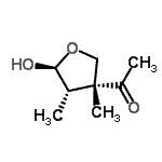 CAS#: 150097-19-1， 1-[(3R,4S,5S)-5-Hydroxy-3,4-Dimethyltetrahydro-3-Furanyl]Ethanone