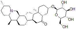 CAS#: 150134-44-4， (3beta,5alpha,17beta,22beta)-3-(beta-D-Glucopyranosyloxy)-Cevan-6-One