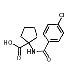CAS#: 15026-82-1， 1-[(4-Chlorobenzoyl)Amino]Cyclopentanecarboxylic Acid