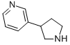 structure of CAS# 150281-46-2, 3-Pyrrolidin-3-Ylpyridine;3-(3-Pyrrolidinyl)Pyridine;3Apx-P03-0