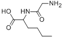 structure of CAS# 1504-41-2, 2-[(2-Aminoacetyl)Amino]Hexanoic Acid;2-[(2-Amino-1-Oxoethyl)Amino]Hexanoic Acid;2-(Glycylamino)Hexanoic Acid;2-(2-Aminoethanoylamino)Hexanoic Acid
