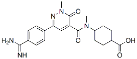 CAS#: 150594-88-0， 4-[[6-(4-Carbamimidoylphenyl)-2-Methyl-3-Oxopyridazine-4-Carbonyl]-Methylamino]Cyclohexane-1-Carboxylic Acid