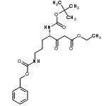 CAS#: 150618-12-5， Ethyl (4S)-7-{[(Benzyloxy)Carbonyl]Amino}-4-({[(2-Methyl-2-Propanyl)Oxy]Carbonyl}Amino)-3-Oxoheptanoate