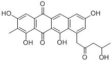 CAS#: 150829-94-0， 1,3,8,11-Tetrahydroxy-10-(4-Hydroxy-2-Oxopentyl)-2-Methyltetracene-5,12-Dione