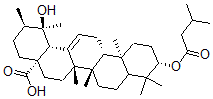 CAS#: 150853-96-6， (1R,2R,4aS,6aR,6aS,6bR,10S,12aR,14bR)-1-Hydroxy-1,2,6a,6b,9,9,12a-Heptamethyl-10-(3-Methylbutanoyloxy)-2,3,4,5,6,6a,7,8,8a,10,11,12,13,14b-Tetradecahydropicene-4a-Carboxylic Acid