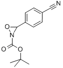 structure of CAS# 150884-56-3, Tert-Butyl (3S)-3-(4-Cyanophenyl)Oxaziridine-2-Carboxylate;(3S)-3-(4-Cyanophenyl)-2-Oxaziridinecarboxylic Acid Tert-Butyl Ester;(3S)-3-(4-Cyanophenyl)Oxaziridine-2-Carboxylic Acid Tert-Butyl Ester;Tert-Butyl (3S)-3-(4-Cyanophenyl)-1,2-Oxaziridine-2-Carboxylate