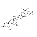 CAS#: 151041-64-4， Sodium (3beta,5alpha,6alpha,8xi,9xi,14xi,15beta,22E)-3,6,8,15-Tetrahydroxycholest-22-En-24-Yl 4-O-Sulfonato-beta-D-Xylopyranoside