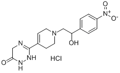 CAS#: 151092-59-0， 3-[1-[2-Hydroxy-2-(4-Nitrophenyl)Ethyl]-3,6-Dihydro-2H-Pyridin-4-Yl]-2,5-Dihydro-1H-1,2,4-Triazin-6-One Hydrochloride