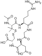 CAS#: 151171-08-3， Cyclo(acetyl-penicillamyl-arginyl-glycyl-aspartyl-cysteinyl)
