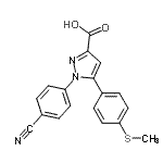 CAS#: 151507-00-5， 1-(4-Cyanophenyl)-5-[4-(Methylsulfanyl)Phenyl]-1H-Pyrazole-3-Carboxylic Acid