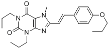 CAS#: 151539-44-5， 7-Methyl-8-[(E)-2-(4-Propoxyphenyl)Ethenyl]-1,3-Dipropylpurine-2,6-Dione