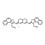 CAS#: 151567-53-2， 1-Ethyl-2-[(E)-{7-[(Z)-(1-Ethylnaphtho[1,2-d][1,3]Thiazol-2(1H)-Ylidene)Methyl]-4,4A,5,6-Tetrahydro-2(3H)-Naphthalenylidene}Methyl]Naphtho[1,2-d][1,3]Thiazol-1-Ium Iodide