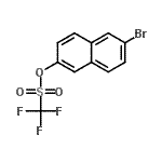 结构式 CAS# 151600-02-1, 6-溴-2-萘基三氟甲烷磺酸酯