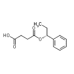 CAS#: 151763-66-5， 4-Oxo-4-[(1R)-1-Phenylpropoxy]Butanoic Acid