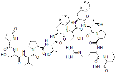 CAS#: 151812-20-3， Pyroglutamyl-seryl-valyl-prolyl-threonyl-phenylalanyl-threonyl-prolyl-arginyl-leucinamide
