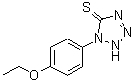 structure of CAS# 15182-68-0, 1-(4-Ethoxyphenyl)-1,2-Dihydro-5H-Tetrazole-5-Thione;1-(4-ethoxyphenyl)-1,2,3,4-tetraazole-5-thiol;1-(4-ethoxyphenyl)-1,4-dihydro-5H-tetraazole-5-thione;1-(4-Ethoxy-phenyl)-1,4-dihydro-tetrazole-5-thione