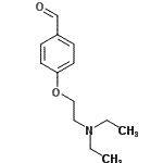 结构式 CAS# 15182-94-2, 4-[2-(二乙基氨基)乙氧基]苯甲醛