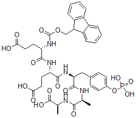 CAS#: 151957-36-7， (4S)-4-[[(2S)-2-(9H-Fluoren-9-Ylmethoxycarbonylamino)-5-Hydroxy-5-Oxopentanoyl]Amino]-5-[[(2S)-1-[[(2S)-1-[[(2S)-1-Hydroxy-1-Oxopropan-2-Yl]Amino]-1-Oxopropan-2-Yl]Amino]-1-Oxo-3-(4-Phosphonooxyphenyl)Propan-2-Yl]Amino]-5-Oxopentanoic Acid
