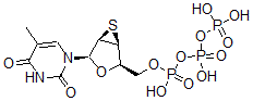 CAS#: 152158-09-3， (Hydroxy-Phosphonooxyphosphoryl) [(1S,2R,4R,5R)-4-(5-Methyl-2,4-Dioxopyrimidin-1-Yl)-3-Oxa-6-Thiabicyclo[3.1.0]Hexan-2-Yl]Methyl Hydrogen Phosphate