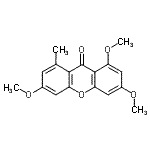 CAS#: 15222-54-5， 1,3,6-Trimethoxy-8-Methyl-9H-Xanthen-9-One