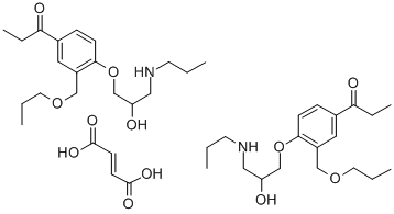 CAS#: 152271-02-8， 1-[4-(2-Hydroxy-3-Propylaminopropoxy)-3-(Propoxymethyl)Phenyl]Propan-1-One maleate (2:1)