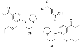 CAS#: 152271-10-8， 1-[4-(2-Hydroxy-3-Pyrrolidin-1-Ylpropoxy)-3-(Propoxymethyl)Phenyl]Propan-1-One maleate (2:1)