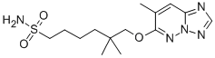 CAS#: 152537-62-7， 5,5-Dimethyl-6-[(7-Methyl-[1,2,4]Triazolo[5,1-f]Pyridazin-6-Yl)Oxy]Hexane-1-Sulfonamide