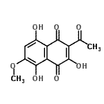 CAS#: 15254-72-5， 2-Acetyl-3,5,8-Trihydroxy-6-Methoxy-1,4-Naphthoquinone