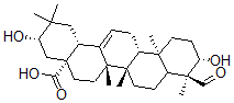 CAS#: 152845-76-6， (3S,4aR,6aR,6aS,6bR,9S,10S,12aR,14bR)-9-Formyl-3,10-Dihydroxy-2,2,6a,6b,9,12a-Hexamethyl-1,3,4,5,6,6a,7,8,8a,10,11,12,13,14b-Tetradecahydropicene-4a-Carboxylic Acid