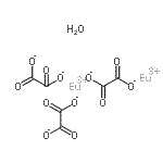 结构式 CAS# 152864-32-9, 铕(3+)草酸盐水合物(2:3:1)