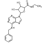 CAS#: 152918-32-6， 5-[6-(Benzylamino)-9H-Purin-9-Yl]-N-Ethyl-3,4-Dihydroxytetrahydro-2-Furancarboxamide