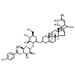 CAS#: 153005-22-2， (4aR,4bS,6aR,6bR,7S,11aS,11bR)-6A-Formyl-9-Hydroxy-4A,7-Dimethyl-8-(2-Methyl-1-Propen-1-Yl)-1,2,3,4,4A,4B,5,6,6A,6B,7,8,9,10A,11,11A,11B,12-Octadecahydronaphtho[2',1':4,5]Indeno[2,1-b]Pyran-2-Yl 2-O-[ 6-Deoxy-4-O-(4-Hydroxybenzoyl)-D-Mannopyranosyl]-D-Glucopyranoside